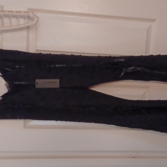 COPY - DOLLSKILL WIDOW XXL BLACK BEYOND THE WOODS LACE UP FLARED PANTS DISTRESS… - Picture 11 of 13